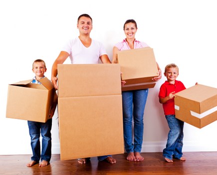 Moving home preparations in Crystal Palace with packed boxes and household items