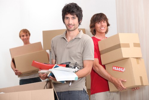 Packed moving boxes and labelled belongings ready for a Crystal Palace home move