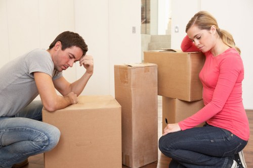 Careful loading of furniture for a local Crystal Palace removal service