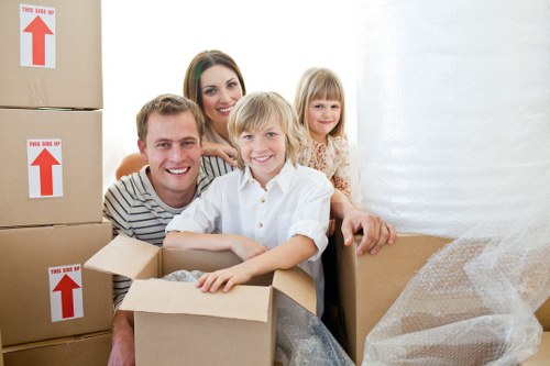 Removals staff following a health and safety policy during operations