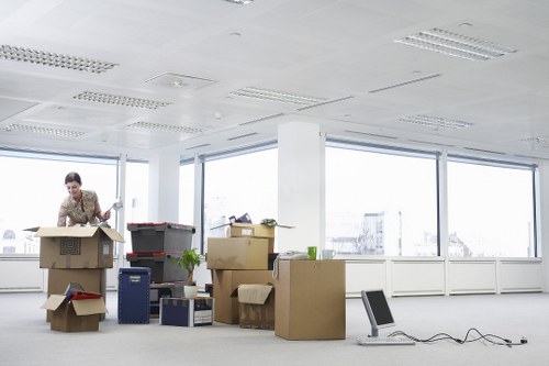 Moving boxes and packing materials prepared for packing and unpacking services in Crystalpalace