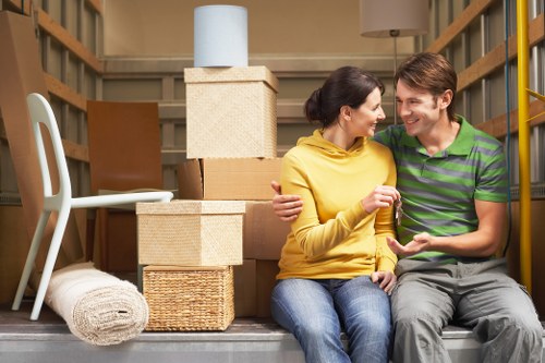 Professional removals service handling household belongings in Crystal Palace